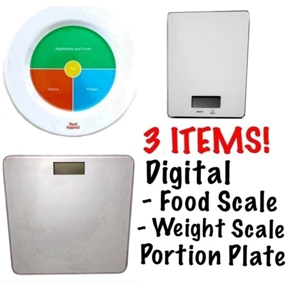 Real Appeal Electronic Food and Weight Scale Set!
